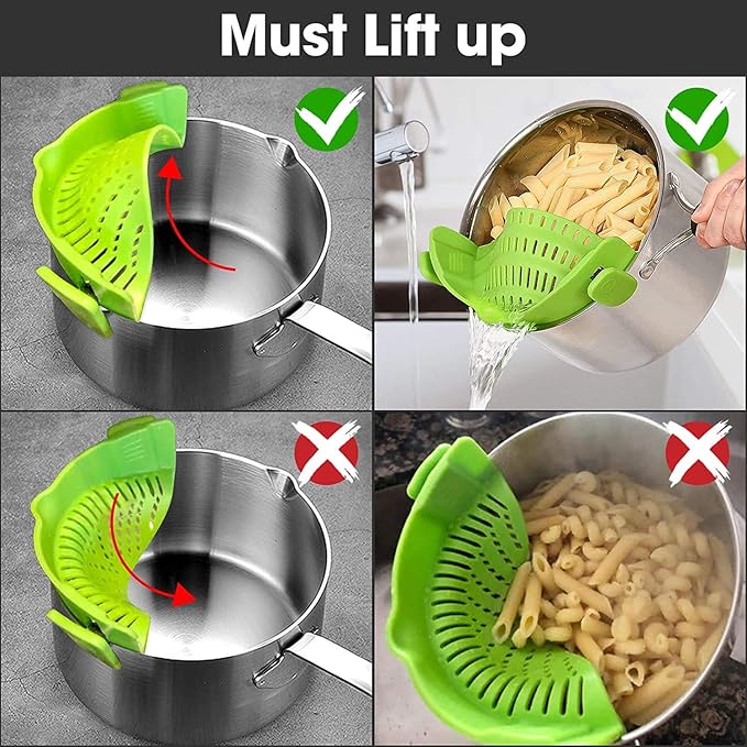 Adjustable silicone clip filter
