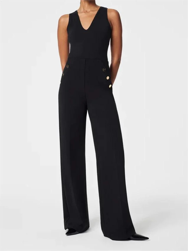 🔥Last Day 70% OFF -Tummy Control Button Wide Leg Pant(BUY 2 FREE SHIPPING)