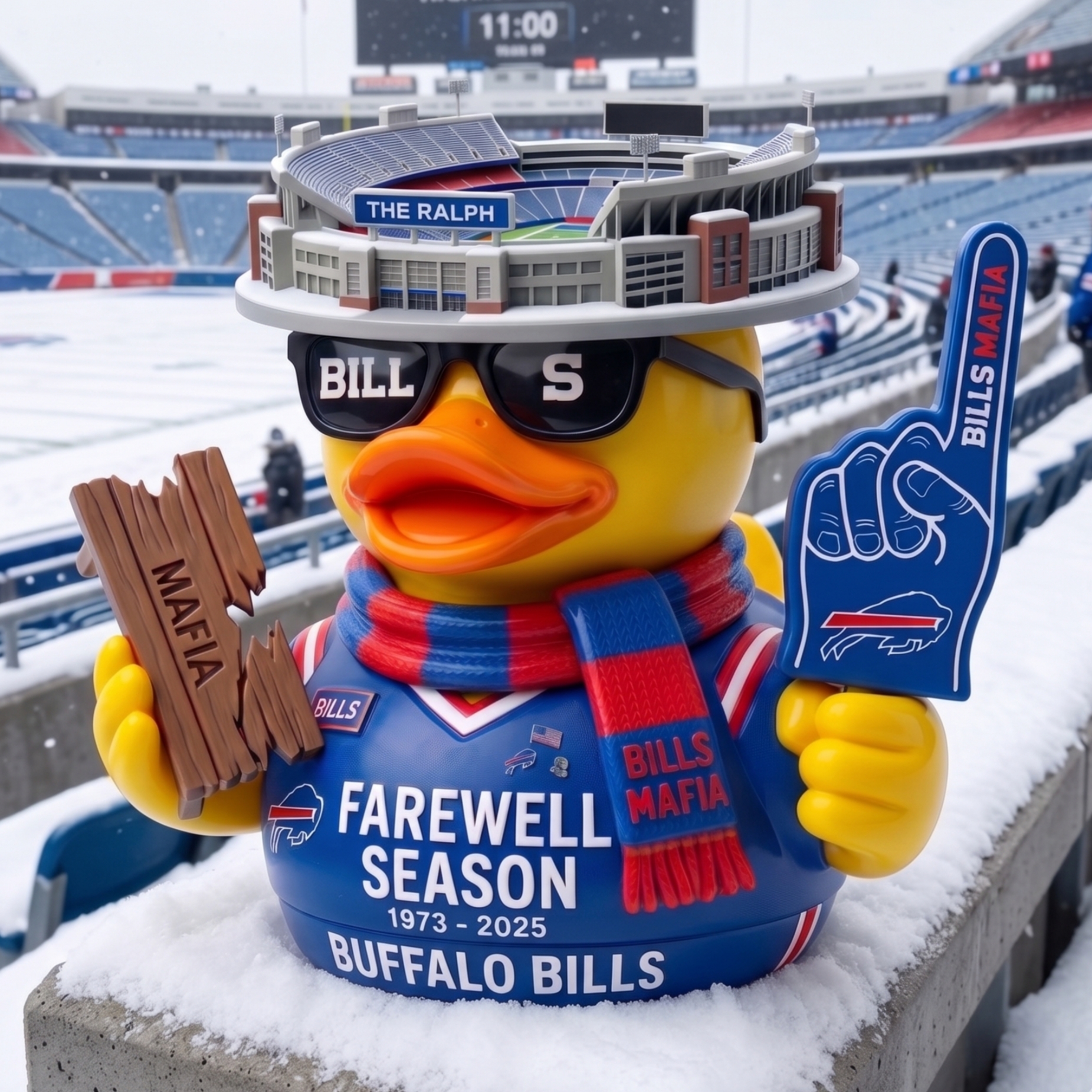 🦬 Bills Mafia Farewell: The Ralph Legacy Duck – 1973-2025 🏟️