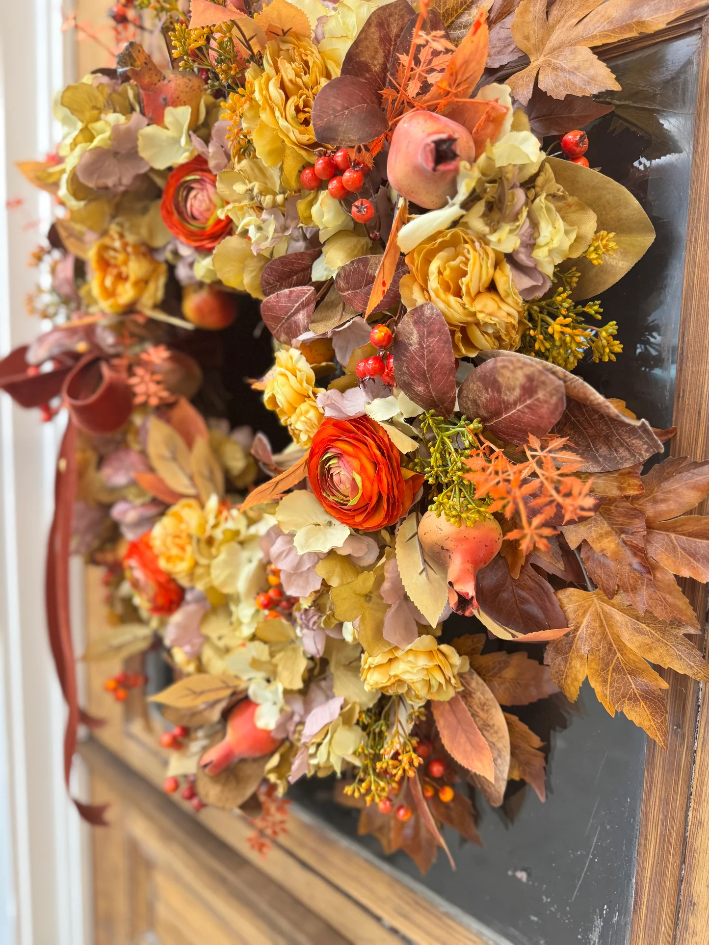 💥ON SALE💥- Fall Garden And Pomegranate Wreath🍂🚪