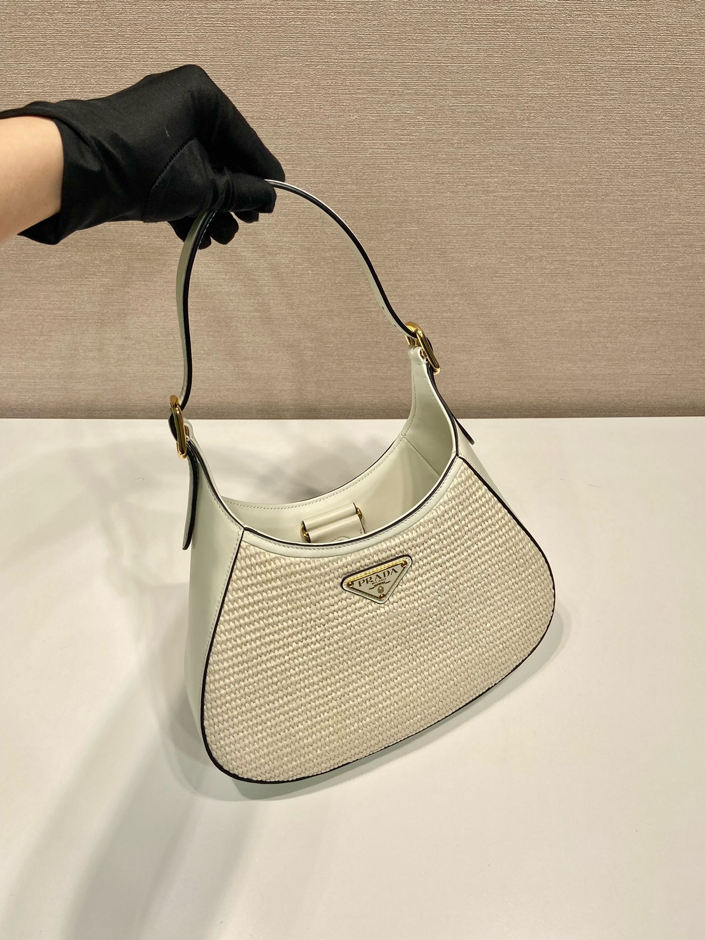 Prada Cleo Straw Bag 1BC179