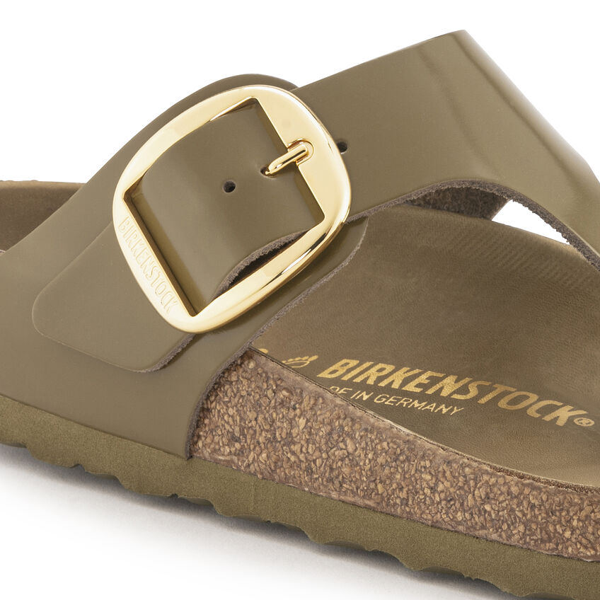 Gizeh Big Buckle Natural Leather Patent B-93226