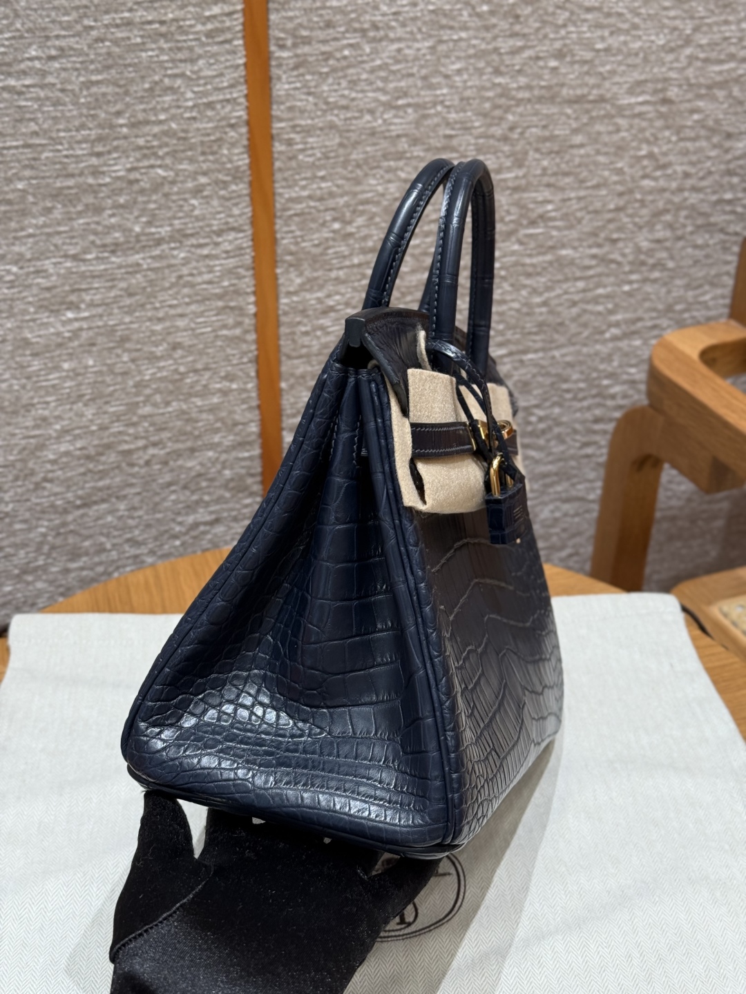 Hermes Birkin 73 Blue Saphir Handbag (Handmade to Order)