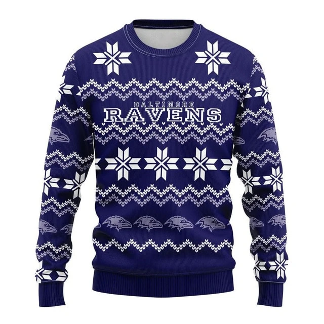 BALTIMORE RAVENS 3D CHRISTMAS HOODIE ABC05