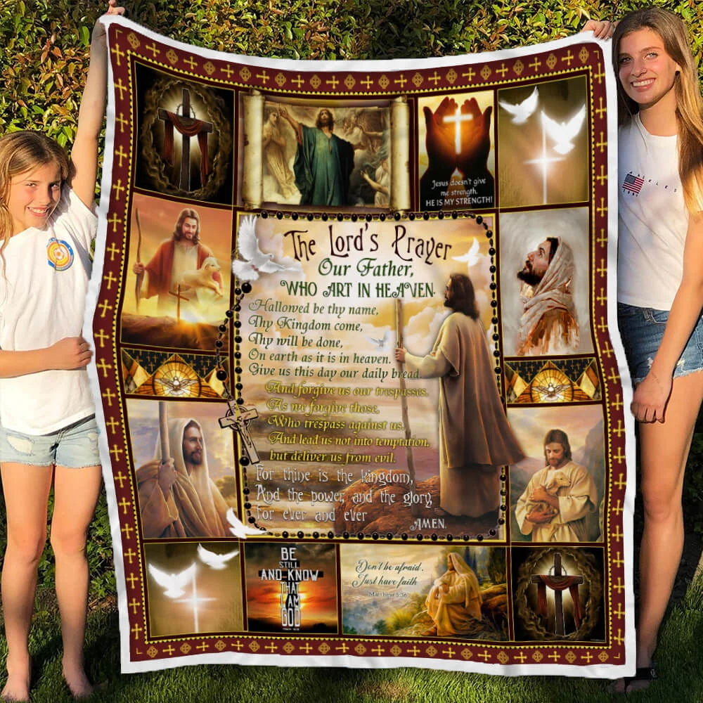 The Lord’s Prayer Our Father Sofa Throw Blanket