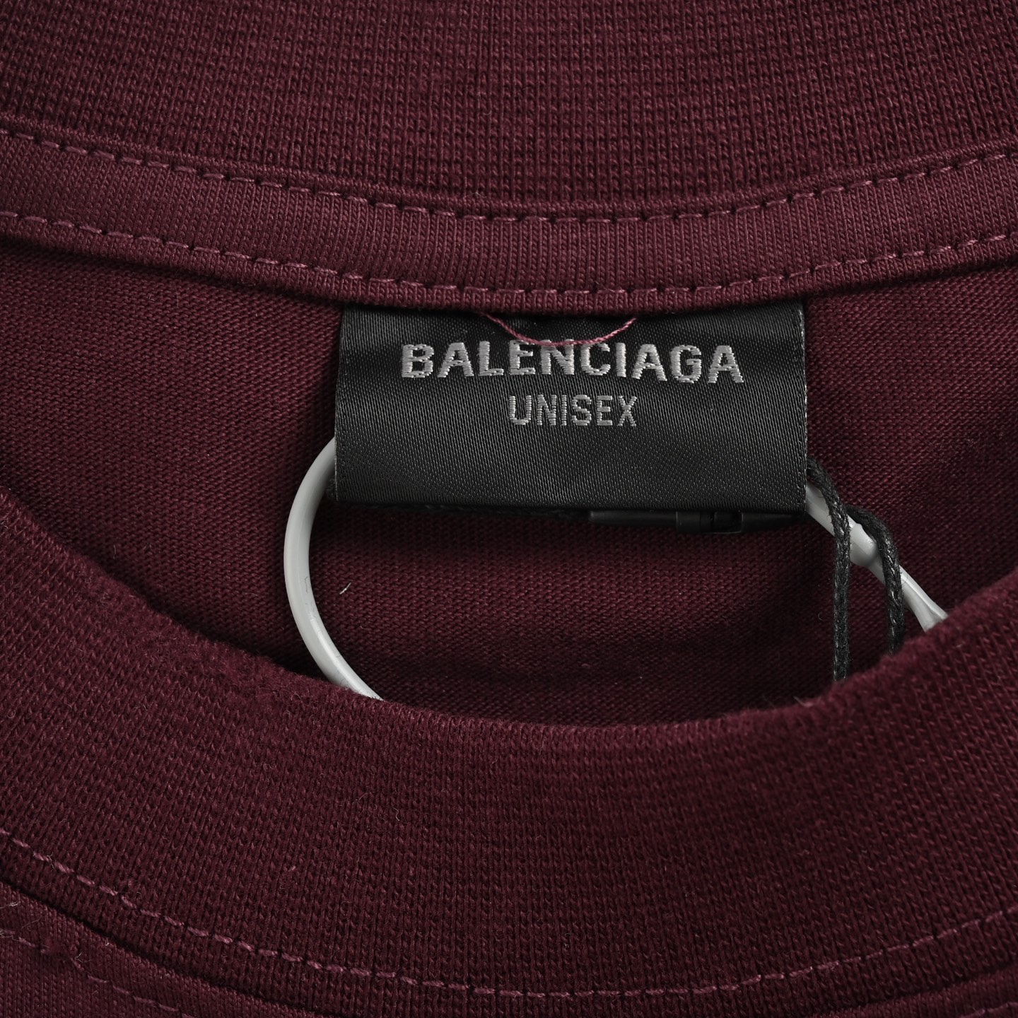Balenciaga 24ss textured paper tape printed short sleeves