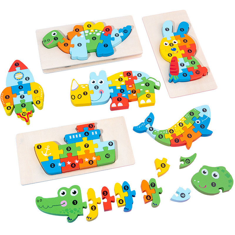 (🔥NEW YEAR HOT SALES 50% OFF)Three-dimensional wooden puzzle for children-BUY 2 GET 10% OFF