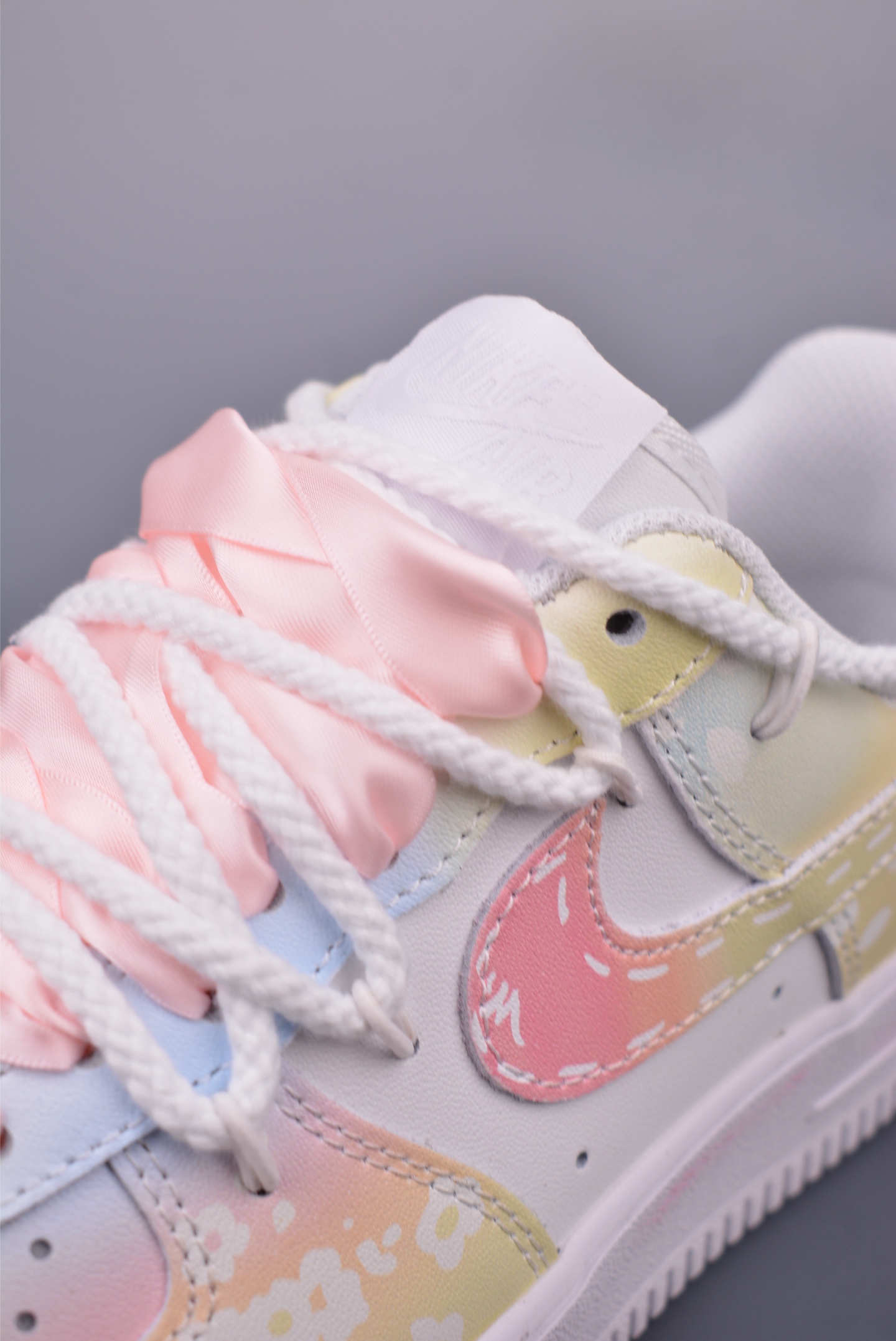 Nike Air Force 1 07 Low Sneakers Thick Rope Bandage Color Gradient DD8959-100
