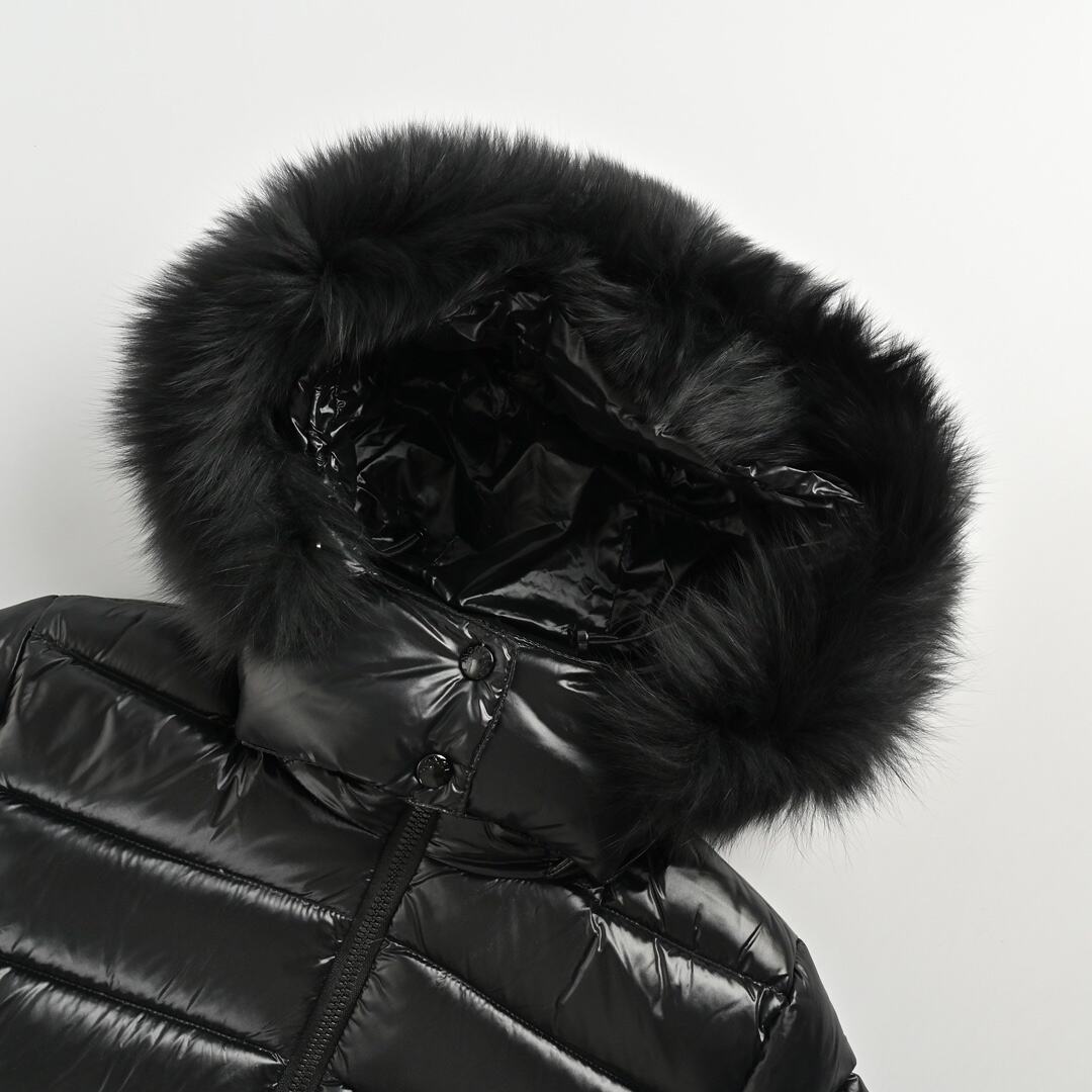 Moncler BADYFUR classic down jacket with fox fur collar