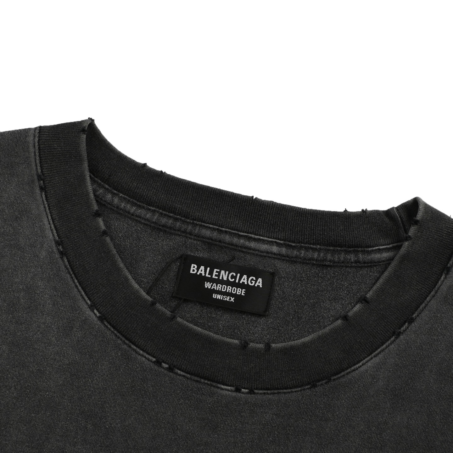 Balenciaga 25ss Double B Bitcoin Hot Diamond Fried Salt Hole Short Sleeve