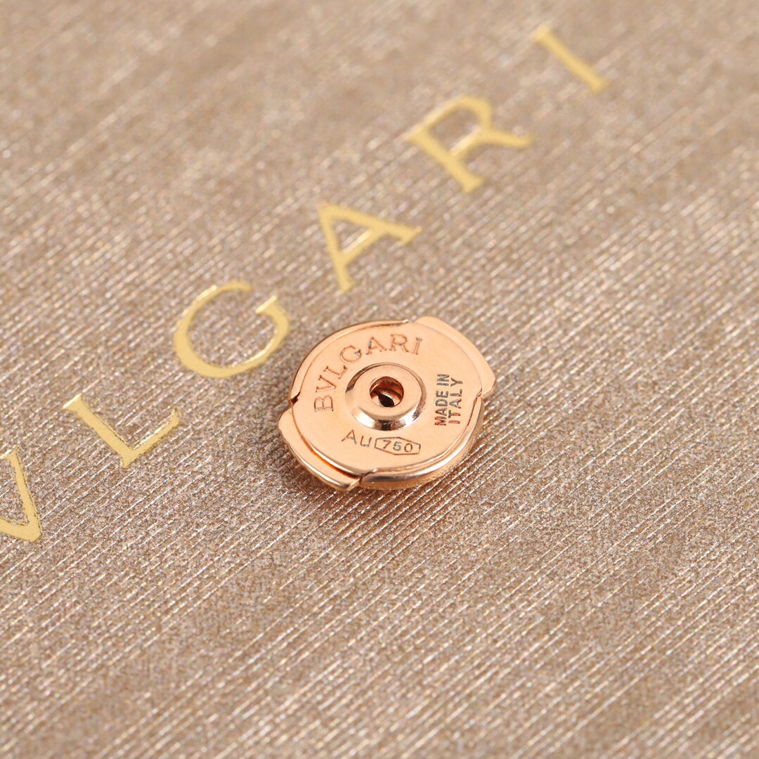 Bulgari hoop diamond earrings