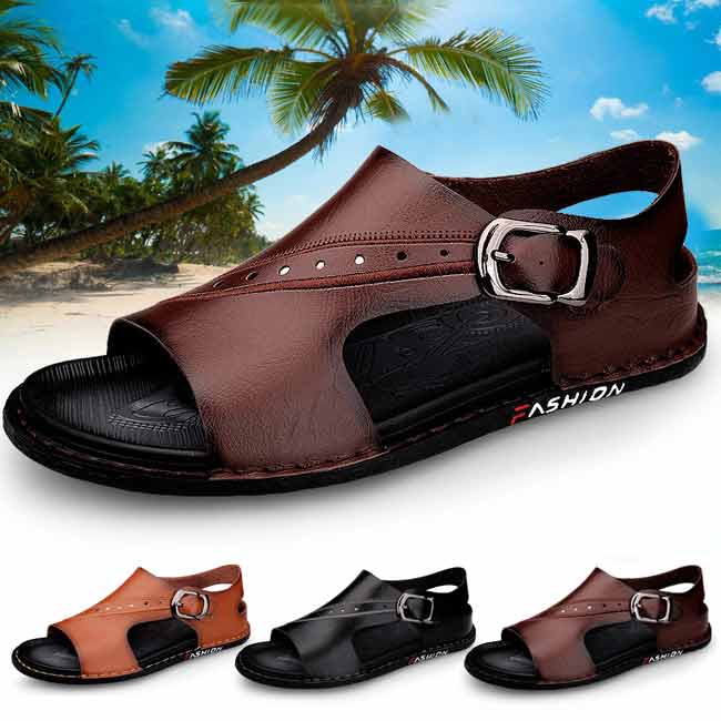 2022 Summer Men's Leather Sandals