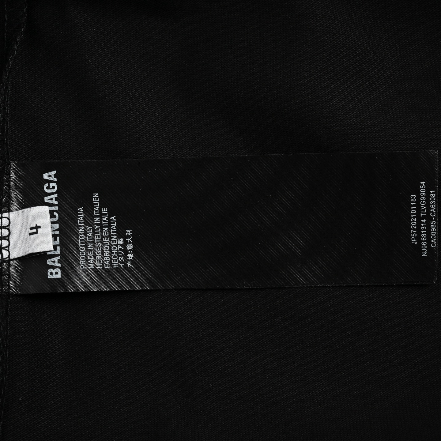 Balenciaga 3M mud-dyed distressed printed short sleeves