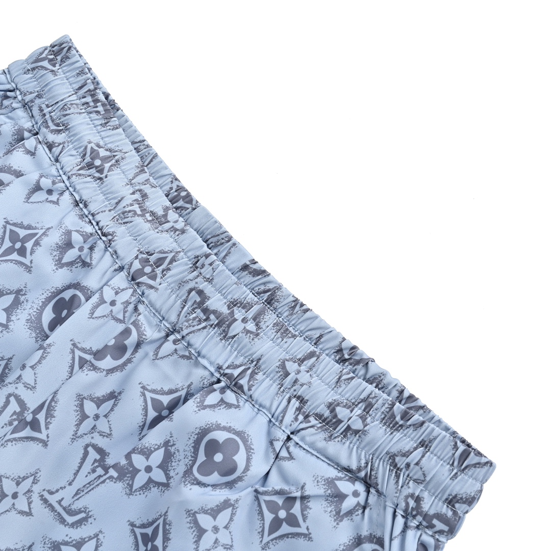 Louis Vuitton 24ss all over print monogram silk suit beach shorts