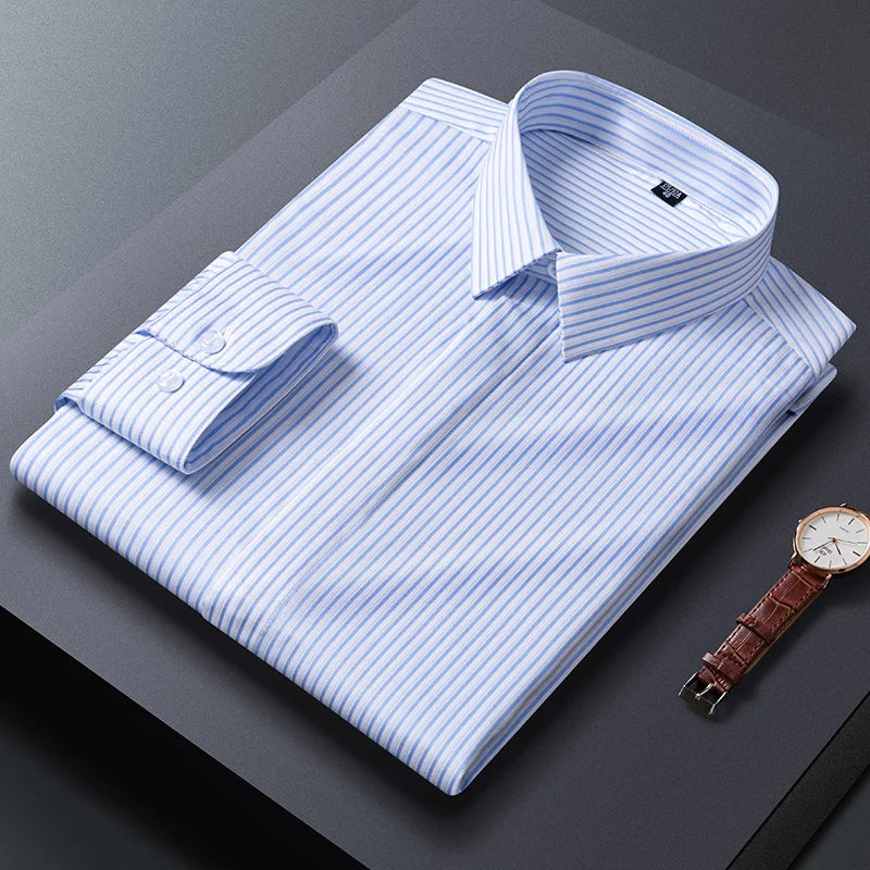 Nicolas Colombel Tailored Striped Button-Up