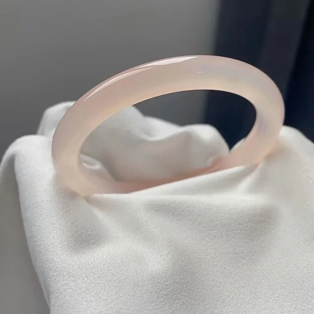 Afghan Jade Bracelets For Women Fine Jewelry Natural Pink Jade Fashion Elegant Bangles Valentine's Day Gift Free Shipping