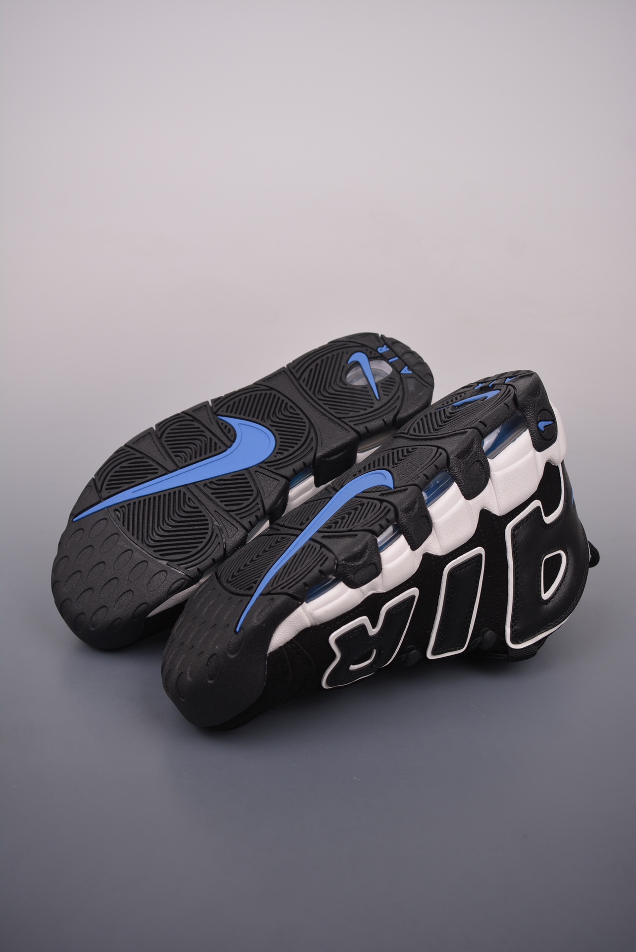 Nike Air More Uptempo Black White Blue FB8883-001