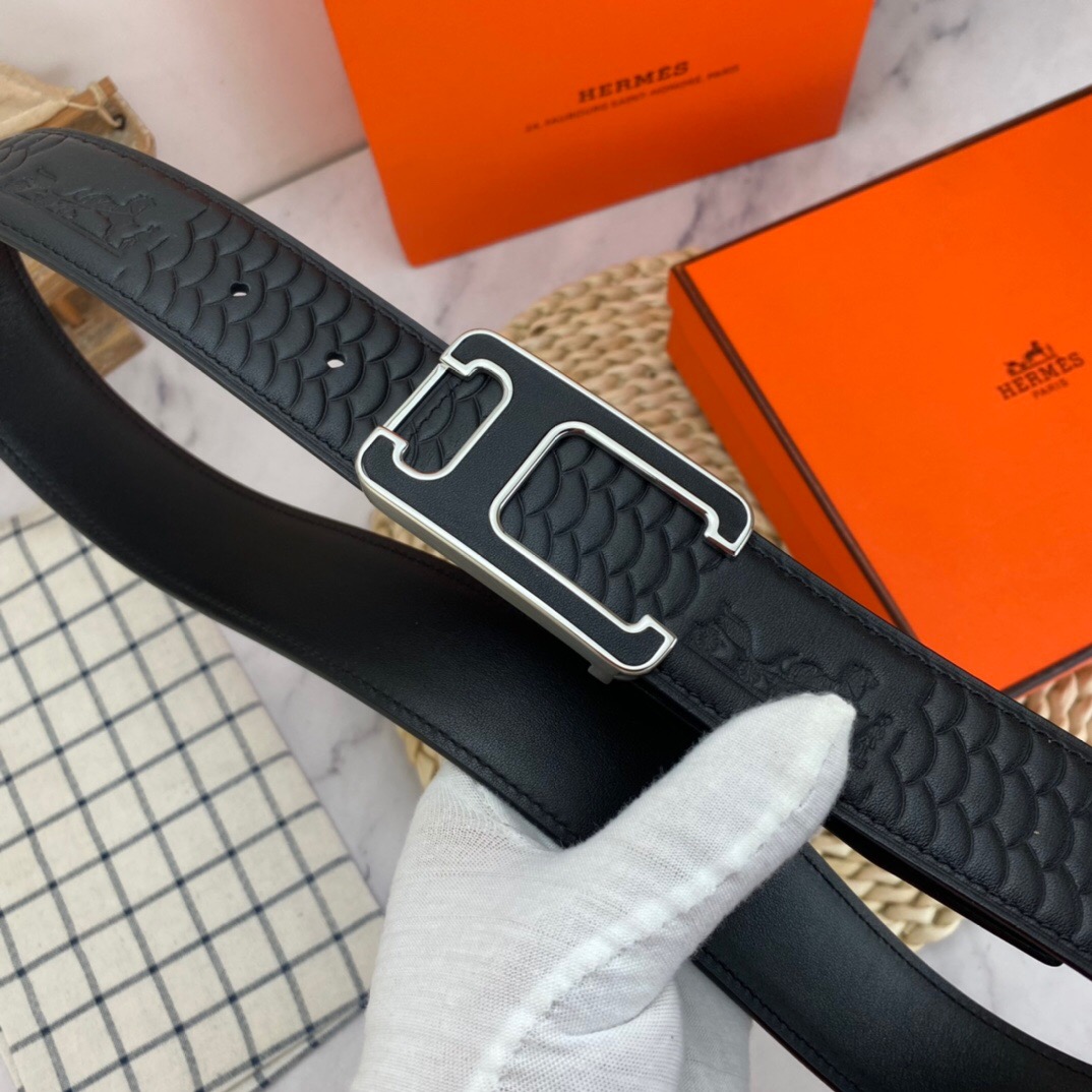 Hermès Special Leather Belt Series Width 3.8CM