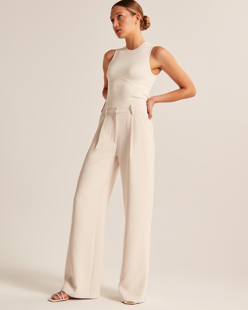🎄Christmas Special Sale-[SAVE 50% OFF]--Wide-Leg Tailored Pants--BUY 2 GET 15% OFF & FREE SHIPPING