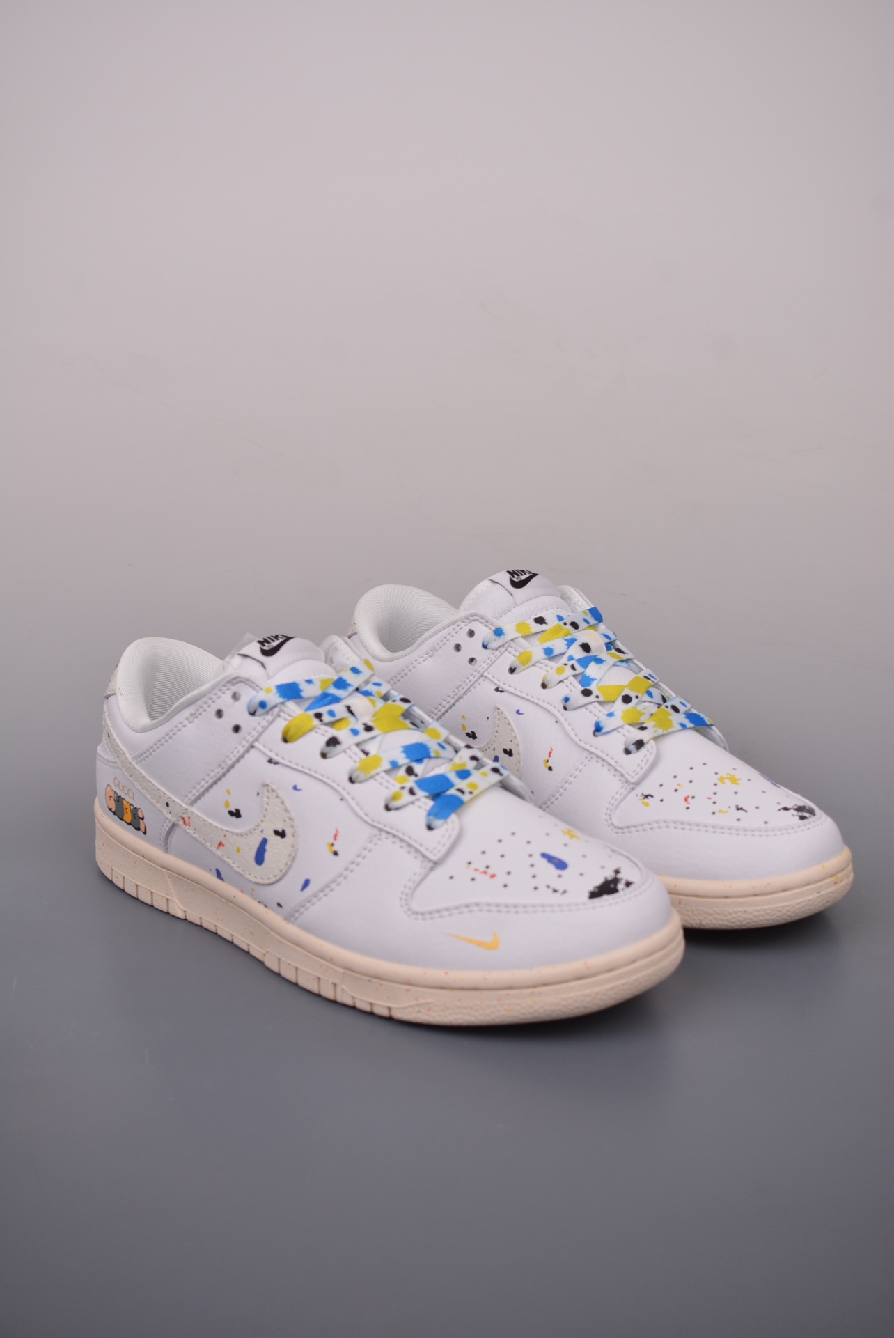 Gucci x Nike SB Dunk Low Esquisite Gucci White Color Splash KK1688-051