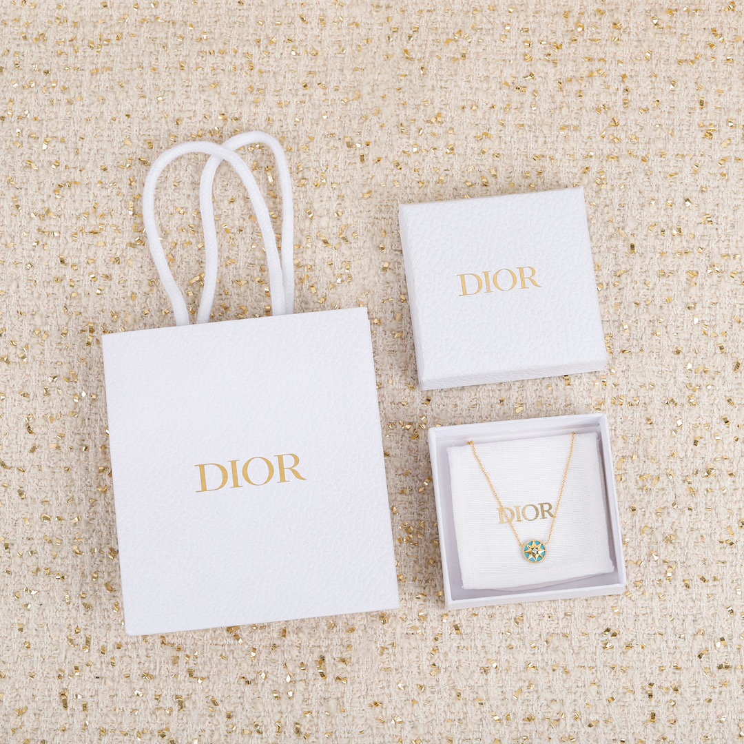 Dior compass necklace