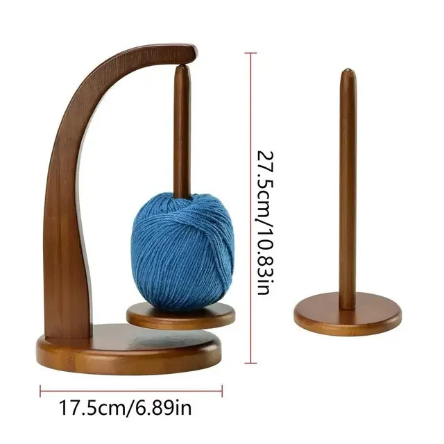 🎅2024 Christmas Promos🔥Magnetic Wooden Yarn Holder with 360 Degree Rotation