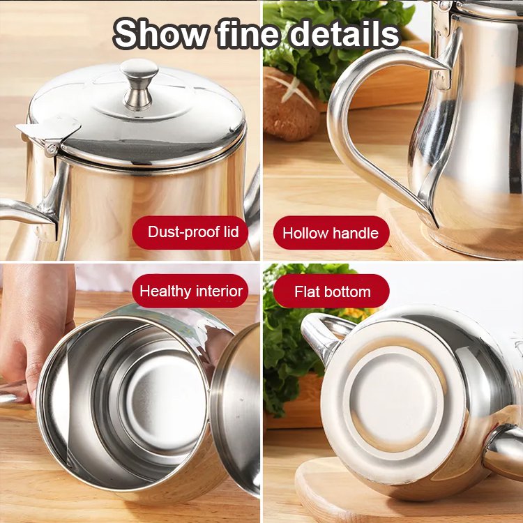 🔥Last Day-[SAVE 50% OFF]-Kitchen Multi-use Stainless Steel Oil Filter Pot-BUY 2 GET 10% OFF & FREE SHIPPING