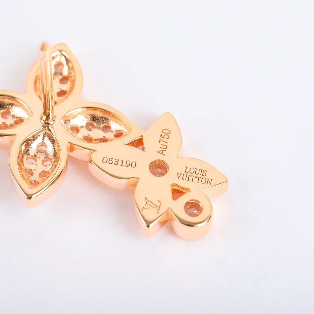 Louis Vuitton Star Blossom Collection Floral Earrings