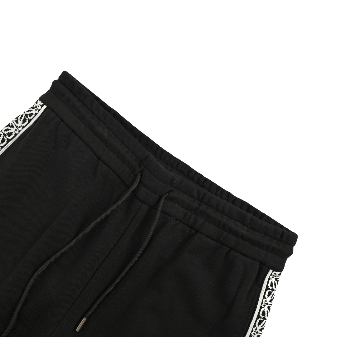 Loewe 24Fw colorblock webbing logo embroidered trousers