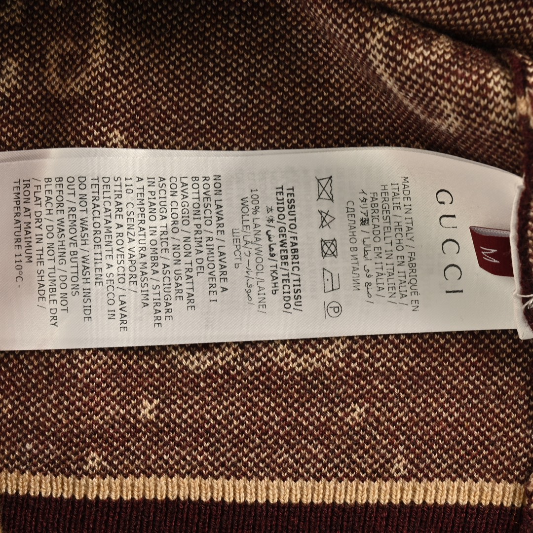 Gucci 24Fw Women's Allover Double G Jacquard Crew Neck Cardigan Sweater