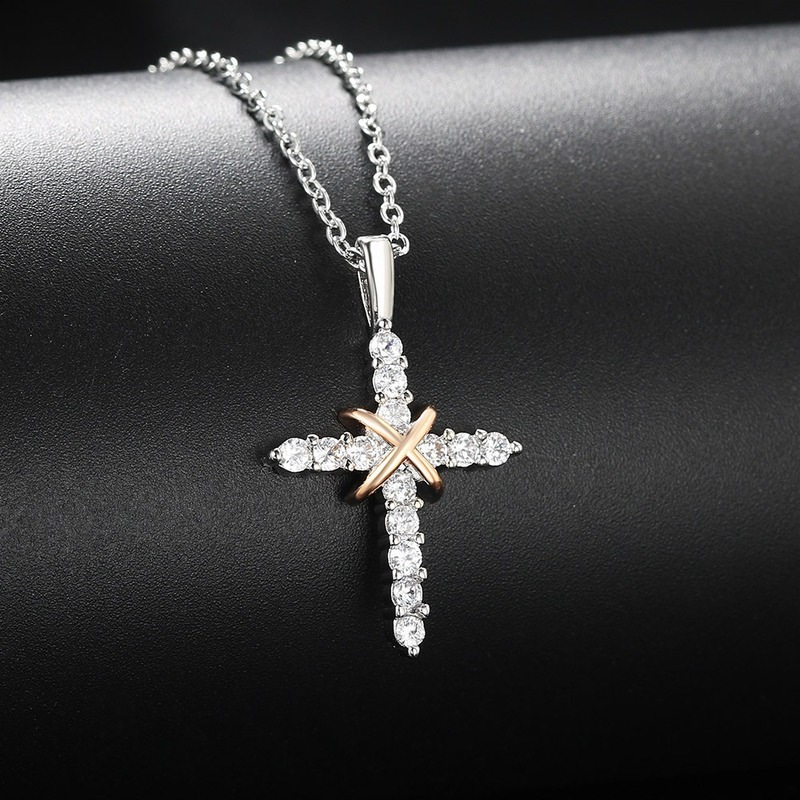 (🔥Early Christmas Sale- SAVE 48% OFF) Women 18K Gold Plated Dainty Cross Necklace--BUY 3 GET 2 FREE & FREE SHIPPING