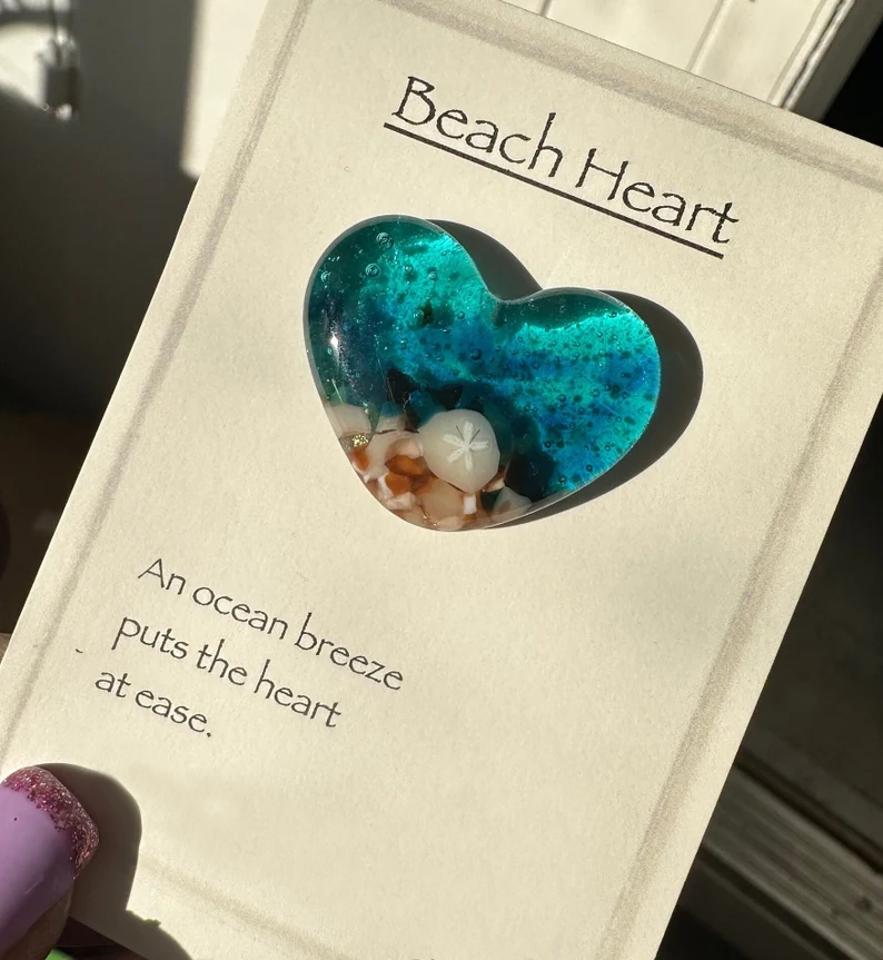 Beach Heart Pocket Hug