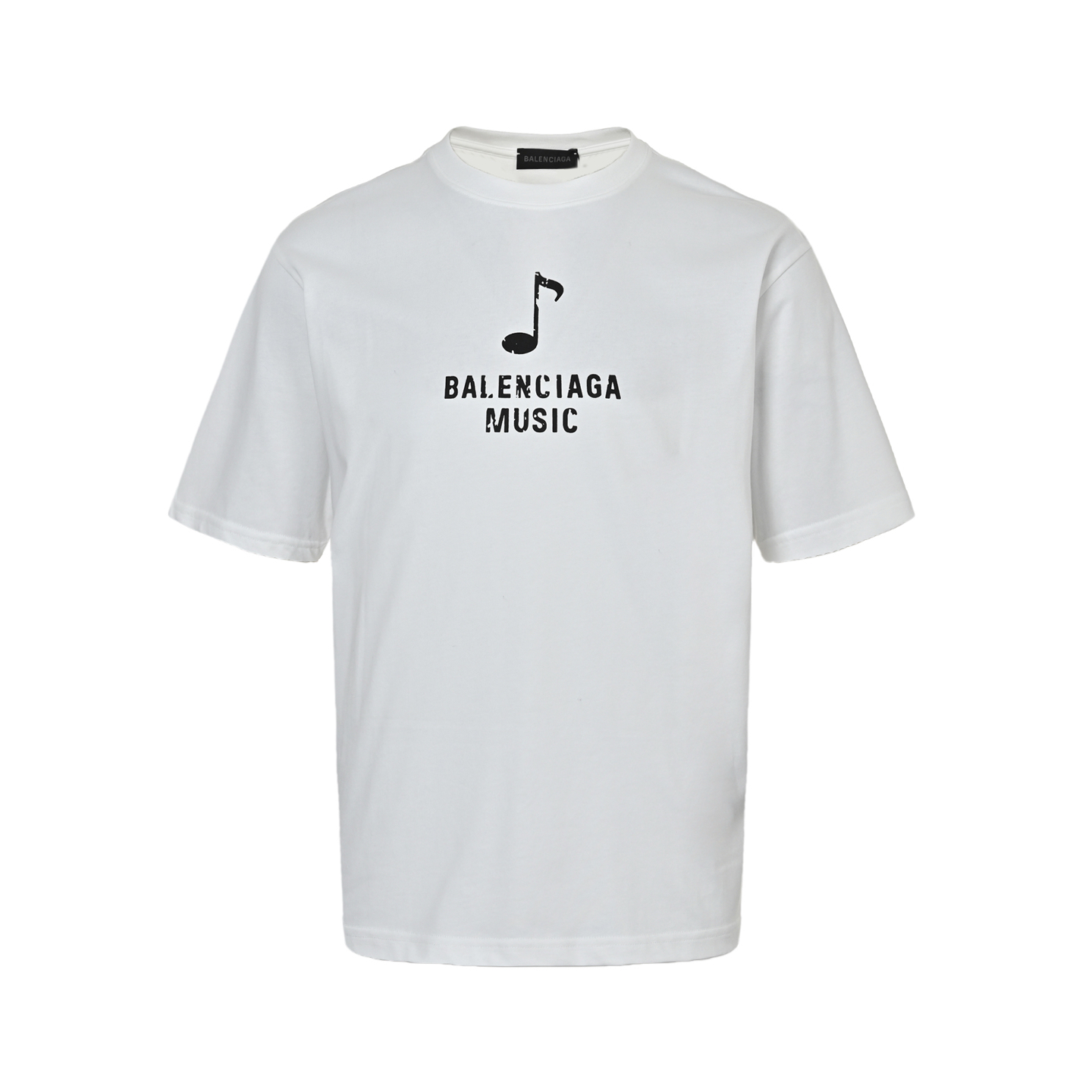 Balenciaga 25ss Music Capsule Note Oil Painting Print Short Sleeve