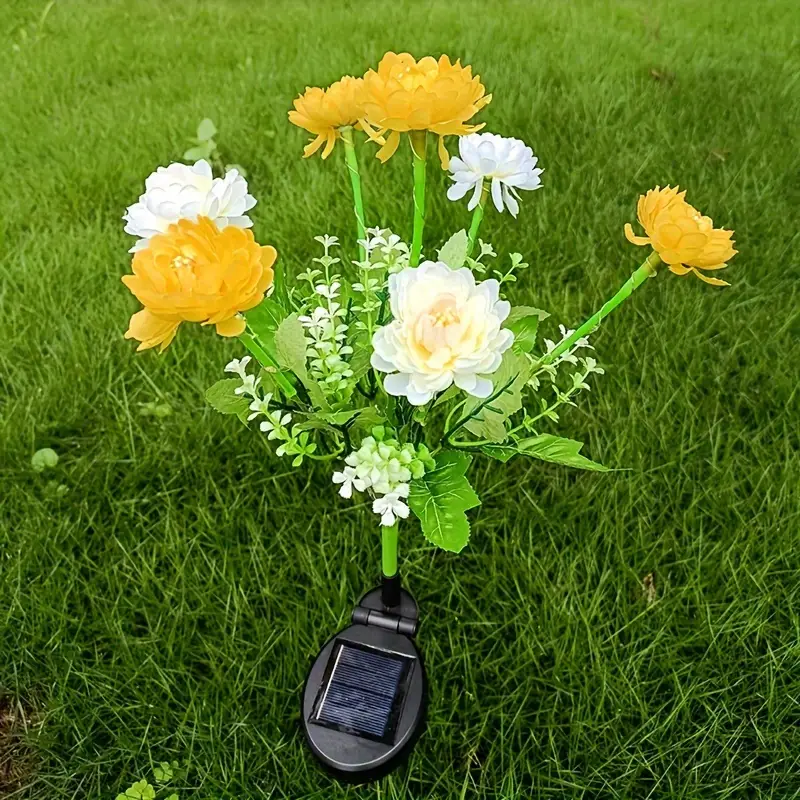 🔥CHRISTMAS ON SALE🔥Solar 7-Head Snow Lotus Flower Lights