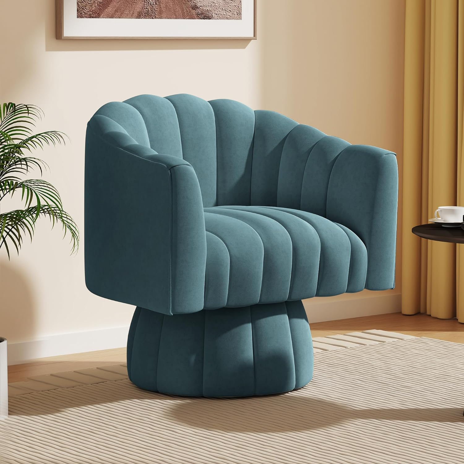 360 Degree Swivel Cuddle Barrel Accent Sofa Chairs