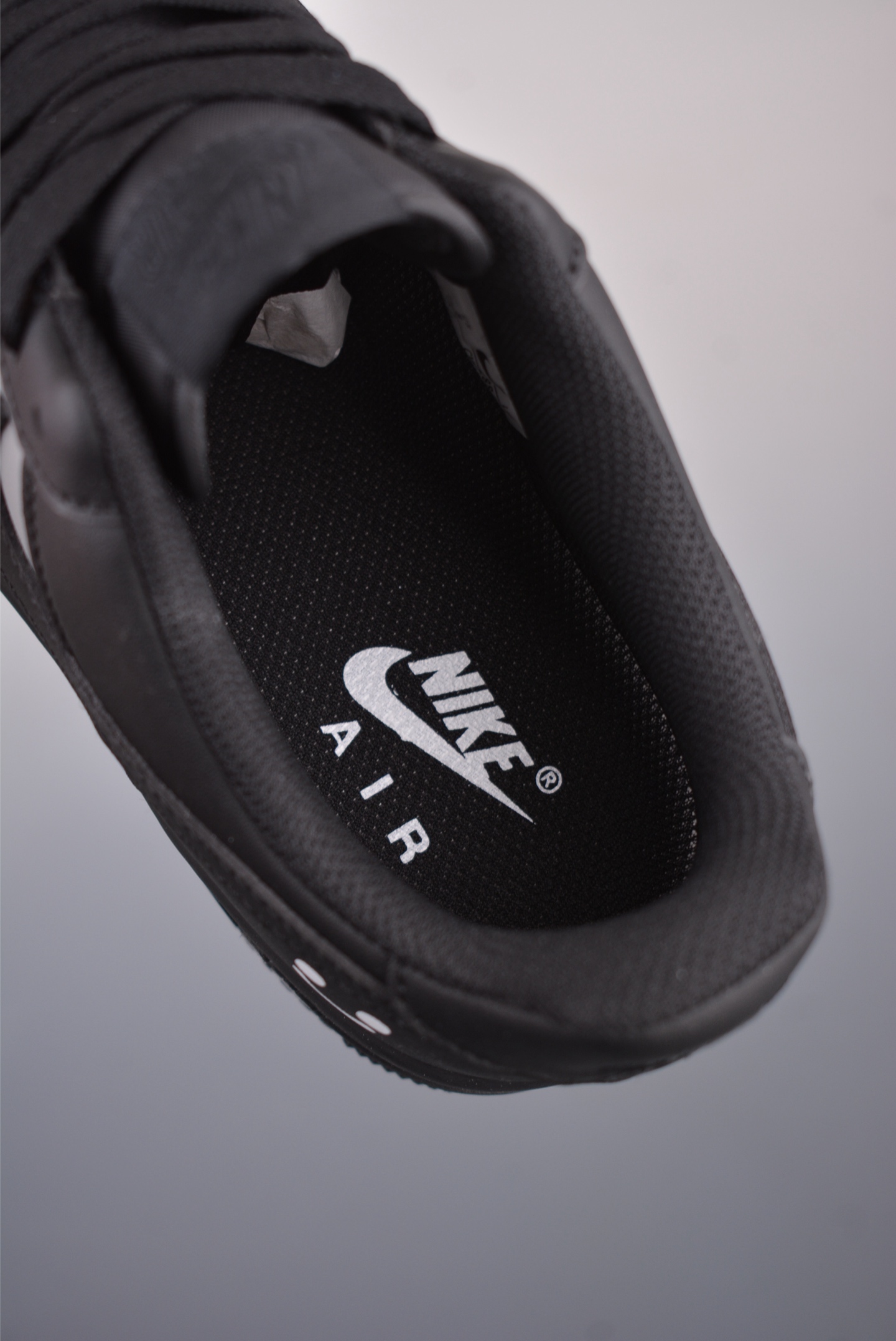 Nike Air Force 1'07 Low Leather Black Grey Smiley Face CW2288-111