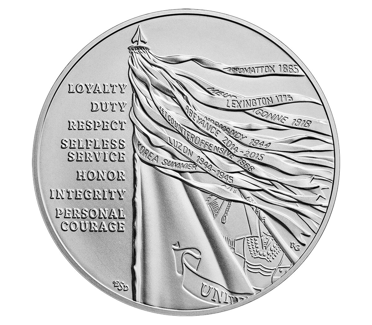 U.S. Army One-Ounce Silver Medal