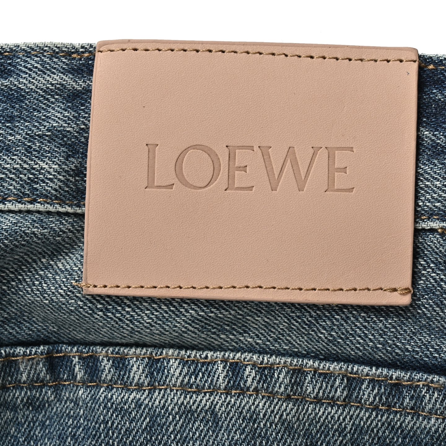 Loewe 25ss solid loose fit scimitar jeans