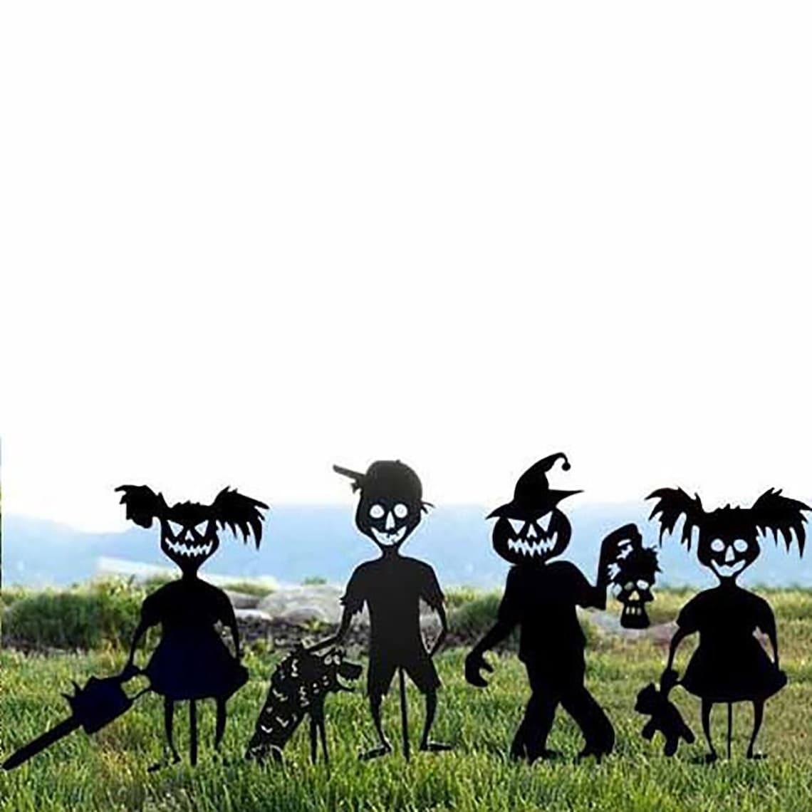 🔥45% OFF Last Day Sale -Cute Ghost Zombie-Metal Yard Art - BUY 3 FREE SHIPPING