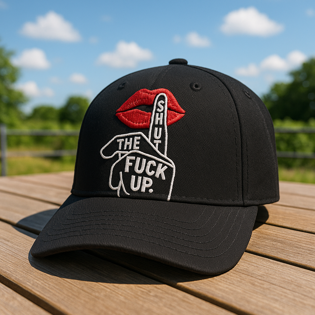 funny “Shut Up” hat