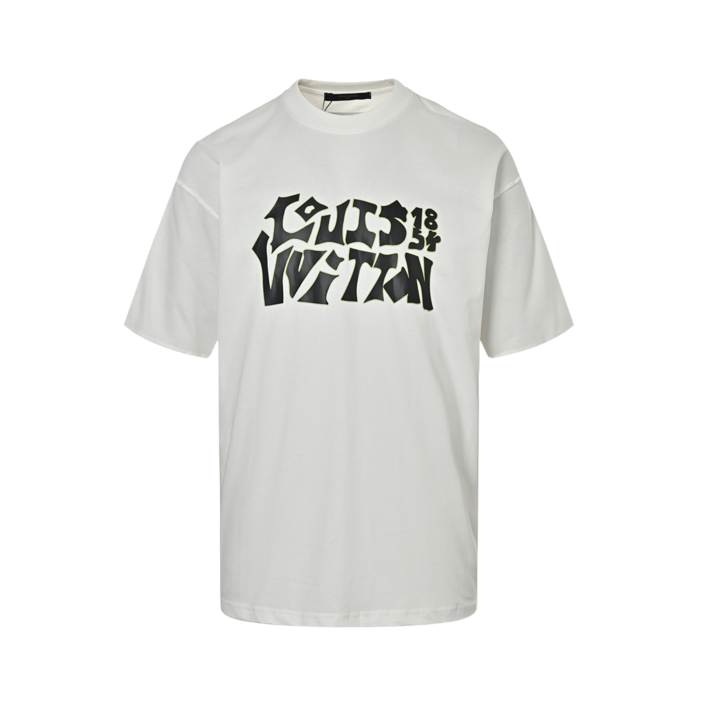 Louis Vuitton 25ss graffiti lettering print short sleeve