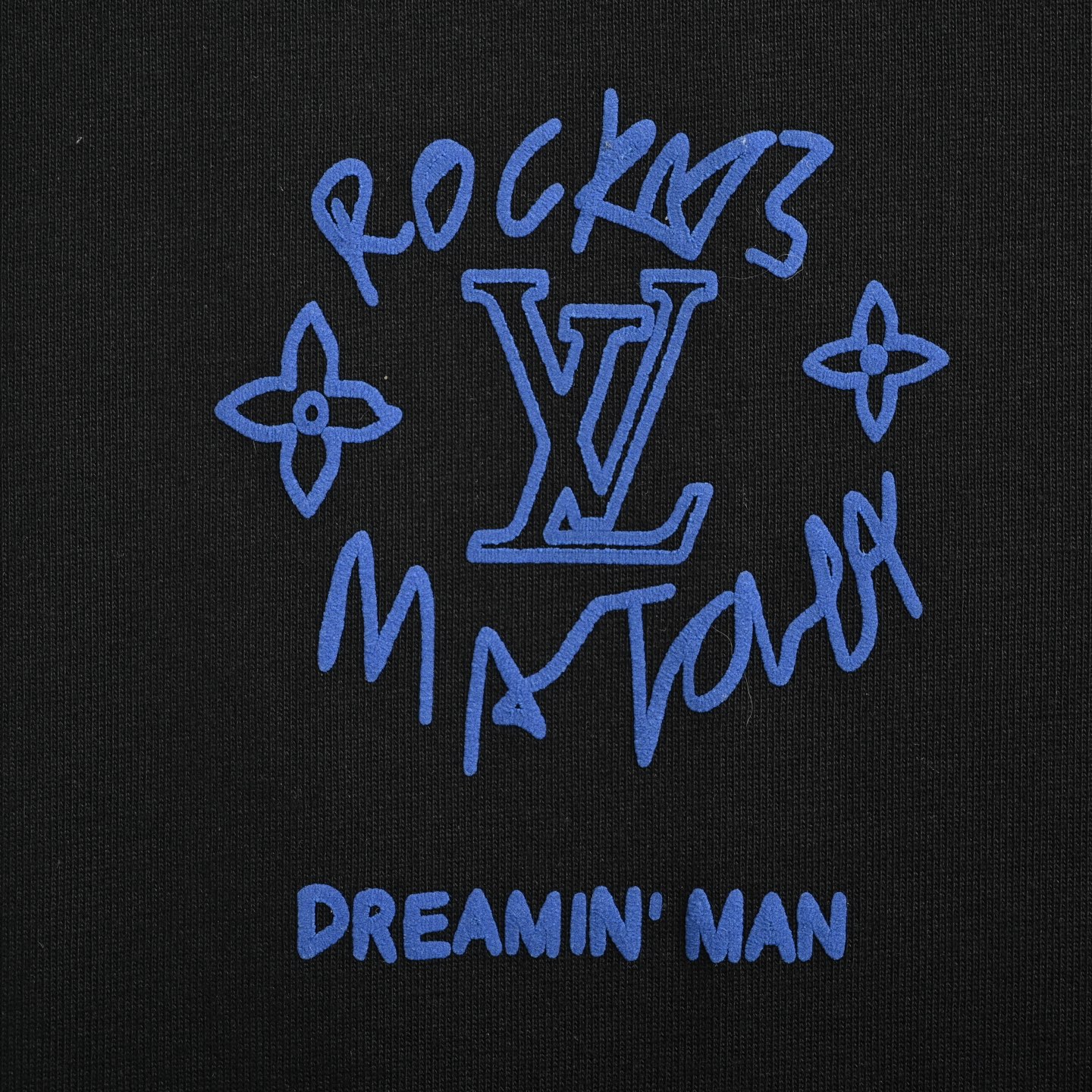 Louis Vuitton 25ss dream slogan print short sleeve