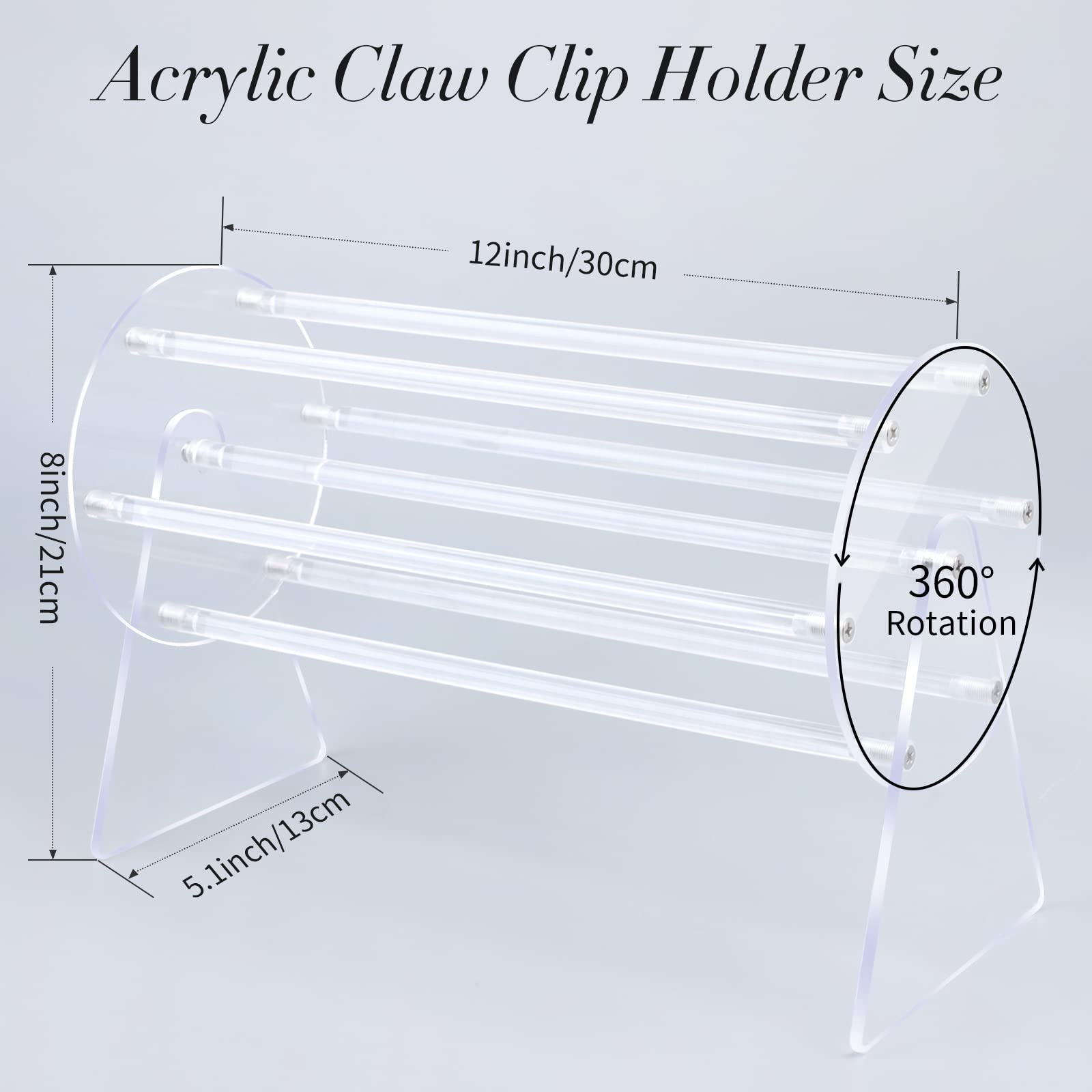 🔥Last Day 50% OFF🔥360-Degree Rotating Claw Clip Holder and Storage