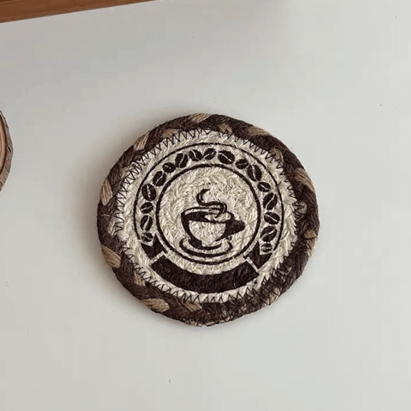 Vintant Handmade Braided Jute Round Coaster