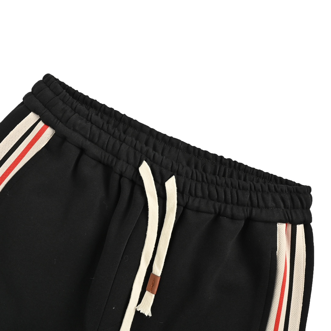 Moncler 24Fw embroidered logo webbing trousers