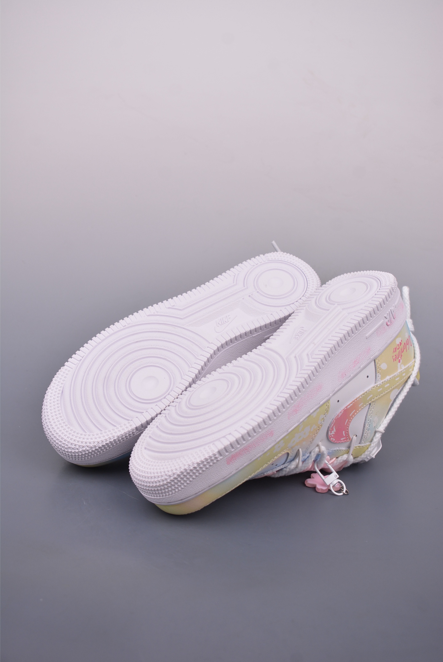 Nike Air Force 1 07 Low Sneakers Thick Rope Bandage Color Gradient DD8959-100