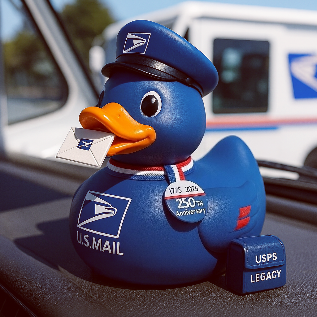复制USPS 250th Anniversary Mail Carrier Duck (1775&ndash;2025)