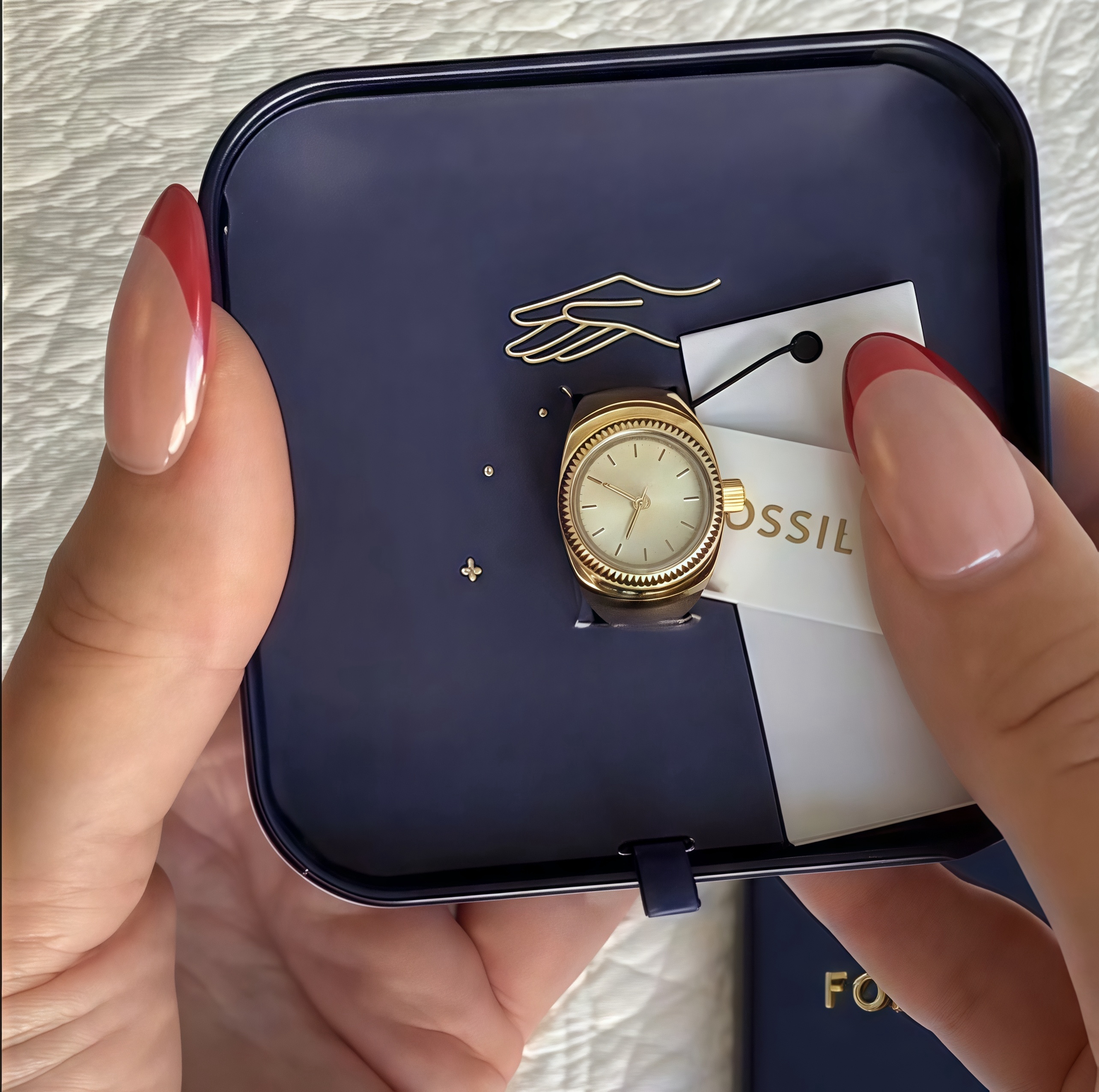 🔥ON SALE🔥Unique Watch Ring With Gift Box