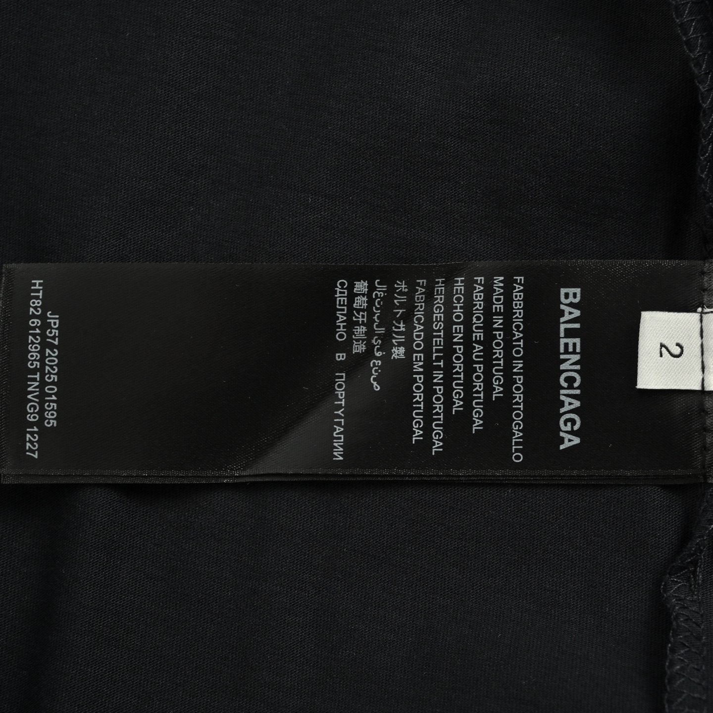 Balenciaga 25Fw ring size sticker short sleeve