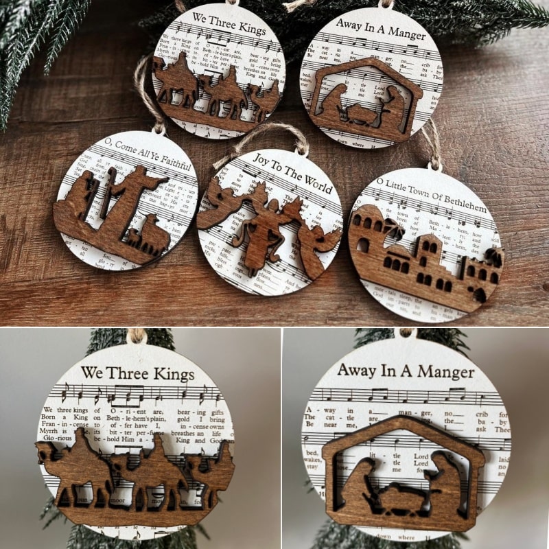 2023 Music Nativity Ornament Set